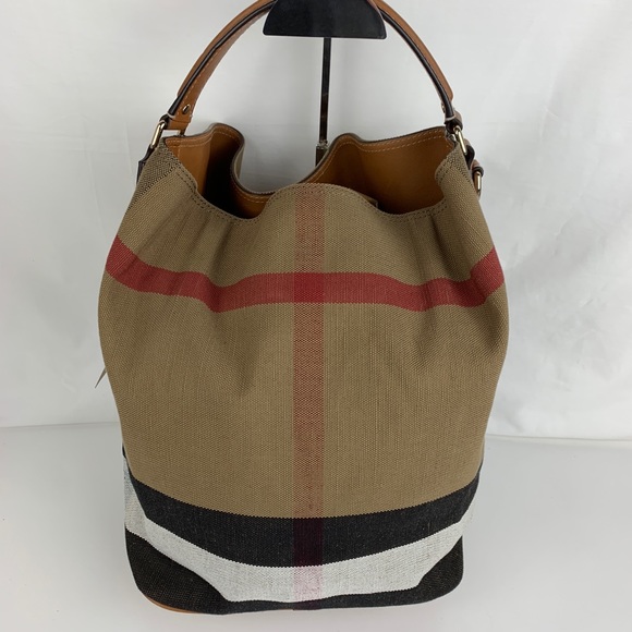 Burberry Handbags - New Burberry Medium Ashby Check Print Tote Bag